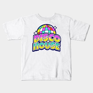 DISCO HOUSE  - Y2K Disco Ball Kids T-Shirt